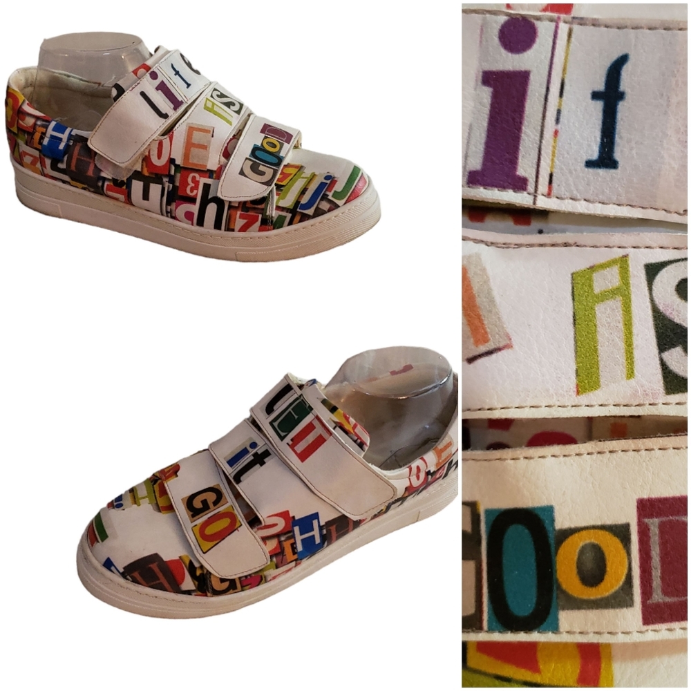 NEEFS graffiti "life is good" fashion sneakers